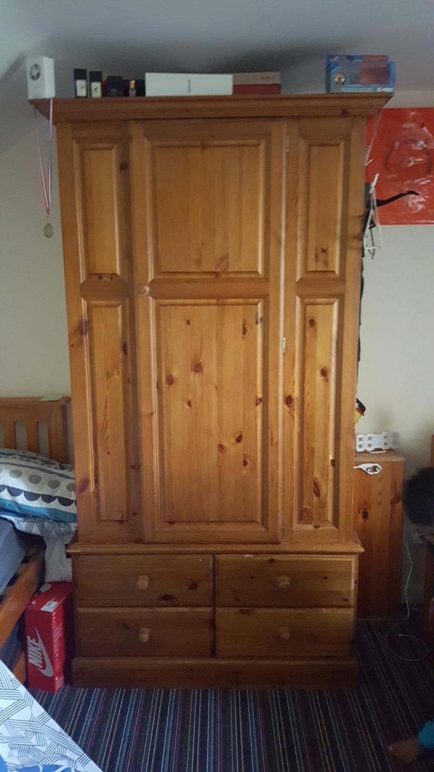Wooden Pine Wardrobe in SE24 London for £60.00 for sale Shpock