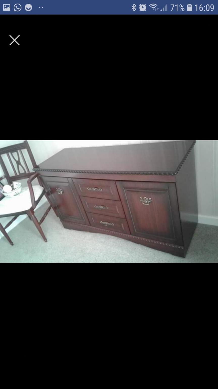 mahogany dining suite and matching sideboard in CH63 Wirral for £350.00