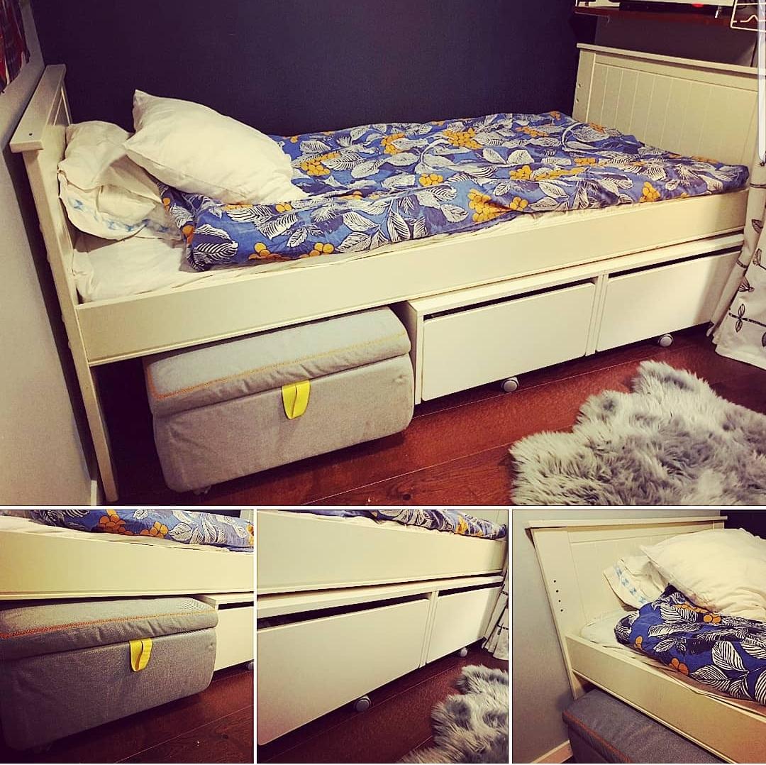 Ikea Förvaring Säng Ikea säng med förvaring in 122 42 Stockholm for SEK 600.00 for sale