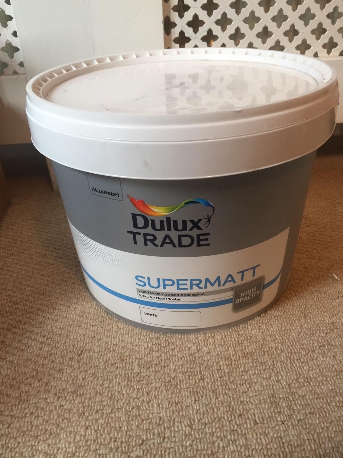 10L DULUX Supermatt emulsion in DA16 London für 10,00 £ zum Verkauf