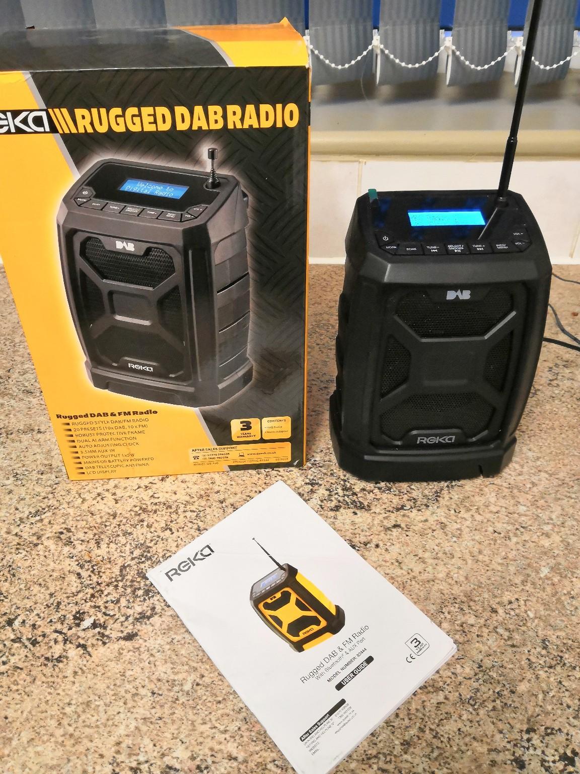 Reka Rugged DAB Radio with Bluetooth in OL16 Rochdale for £20.00 for