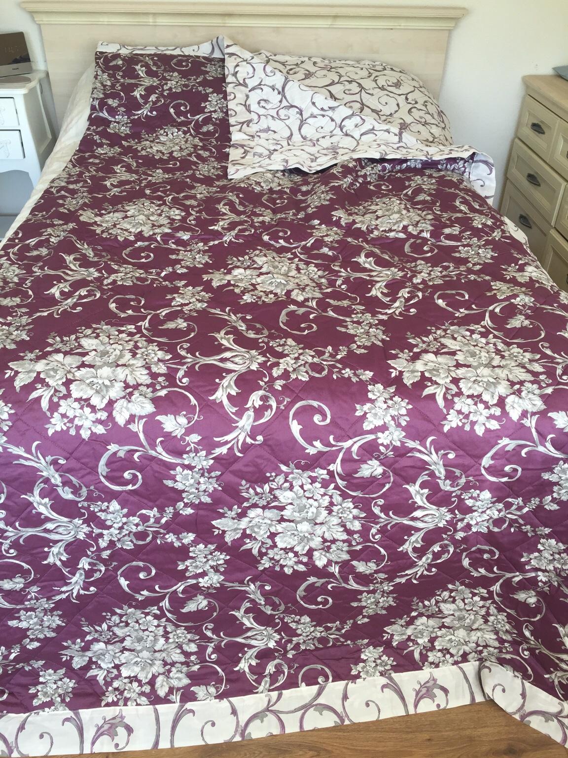 Dunelm bed set purple grey white in B14 Birmingham für 25,00 £ zum