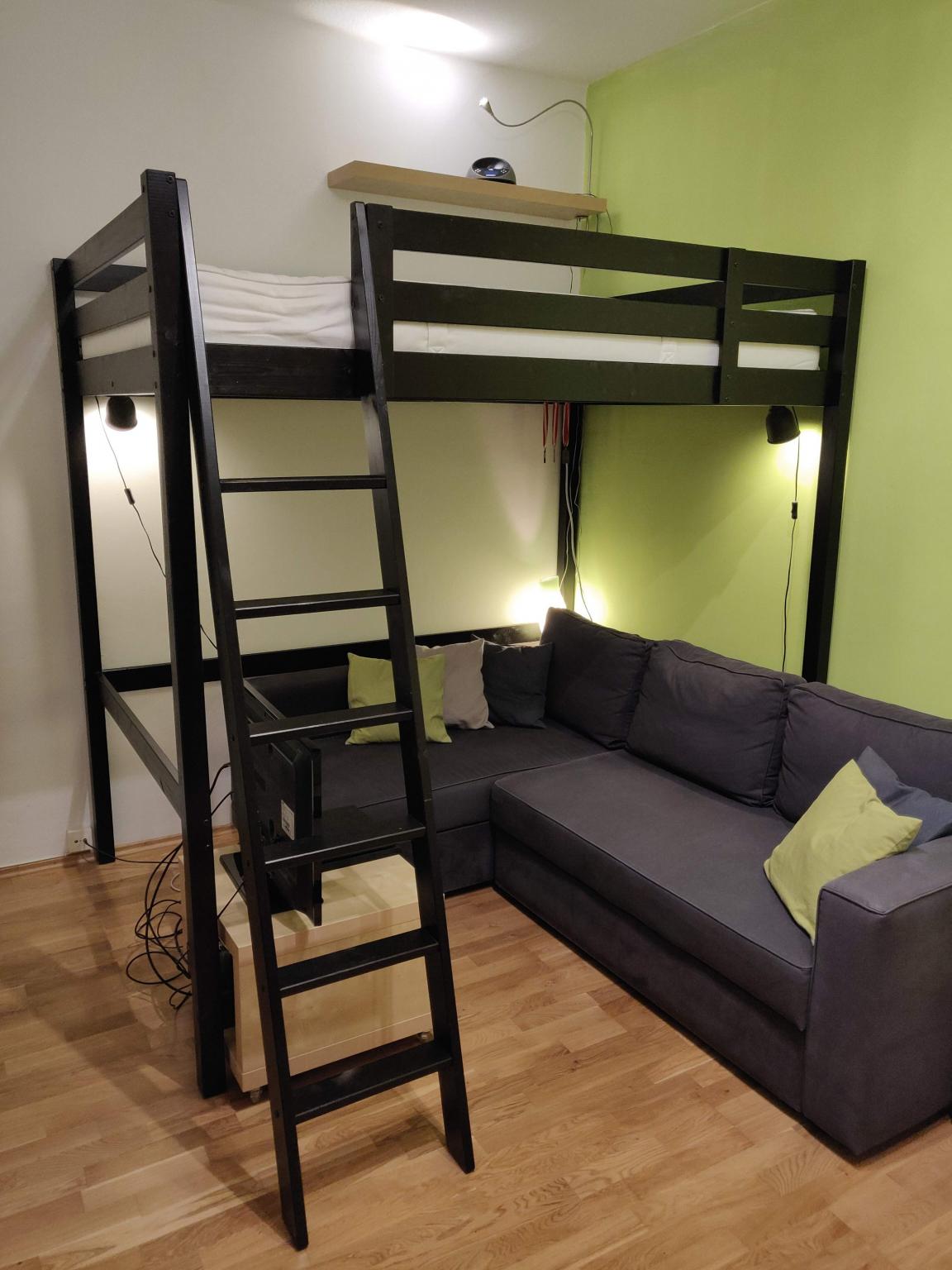 IKEA Hochbett STORA (schwarz) in 6020 Innsbruck für 100,00 € zum