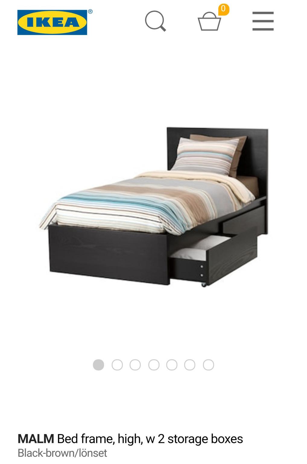 Ikea small double bedframe with storage. in E3 Hamlets for £70.00 for