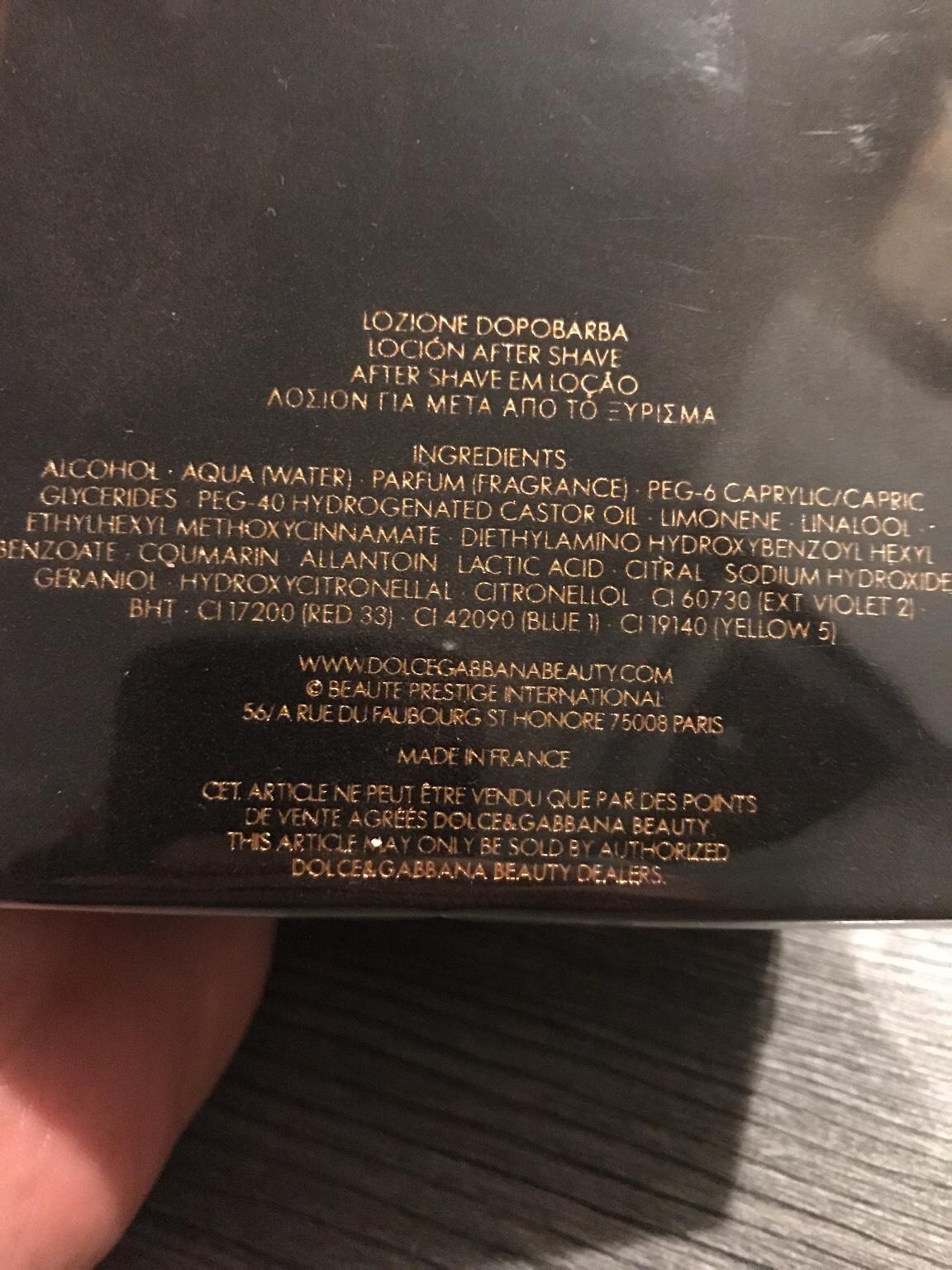 Dolce und Gabbana Intenso after shave lotion in 69123 Heidelberg for €