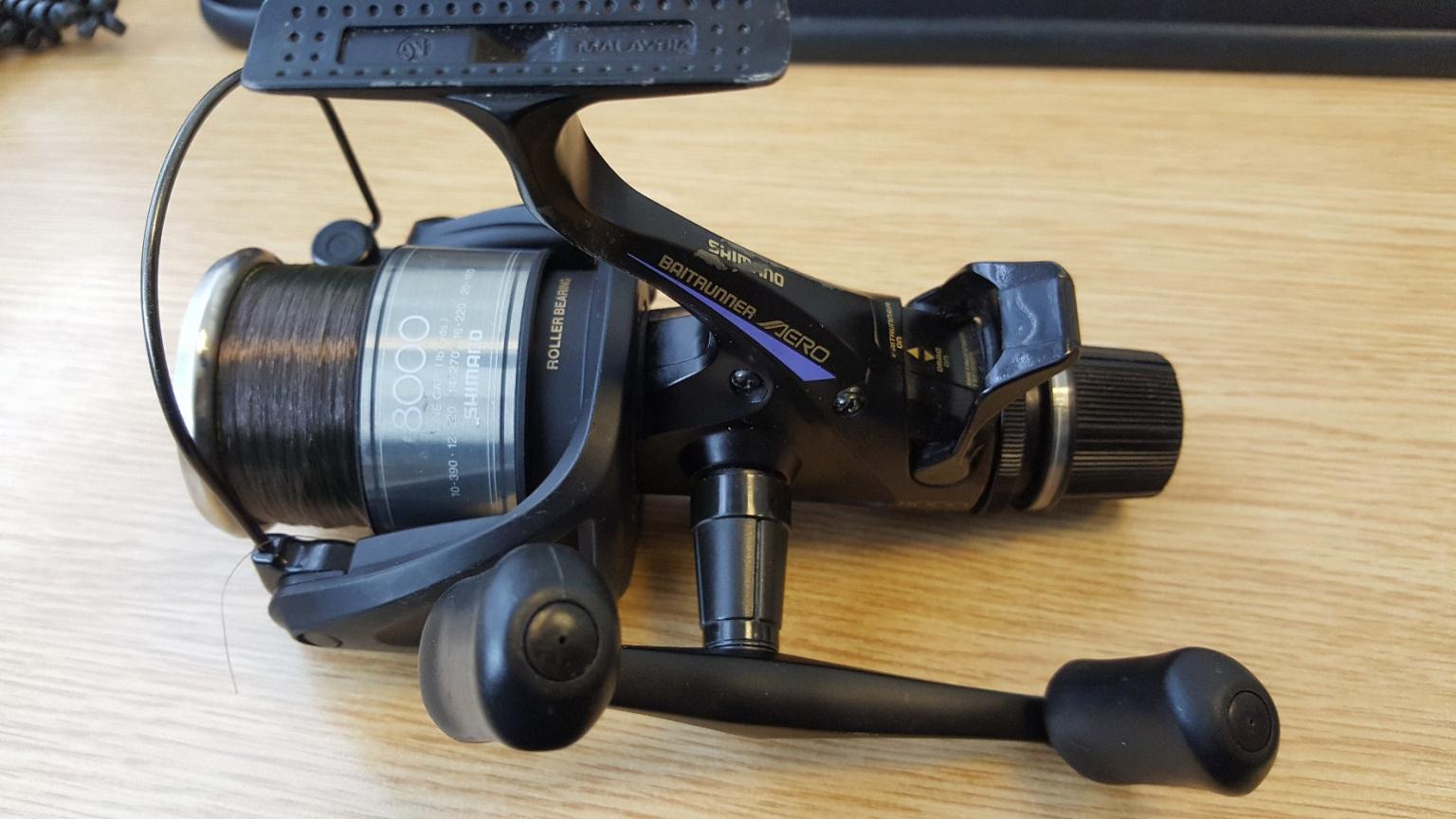 shimano aero 8000 gte baitrunner fishing reel in E2 London for £40.00