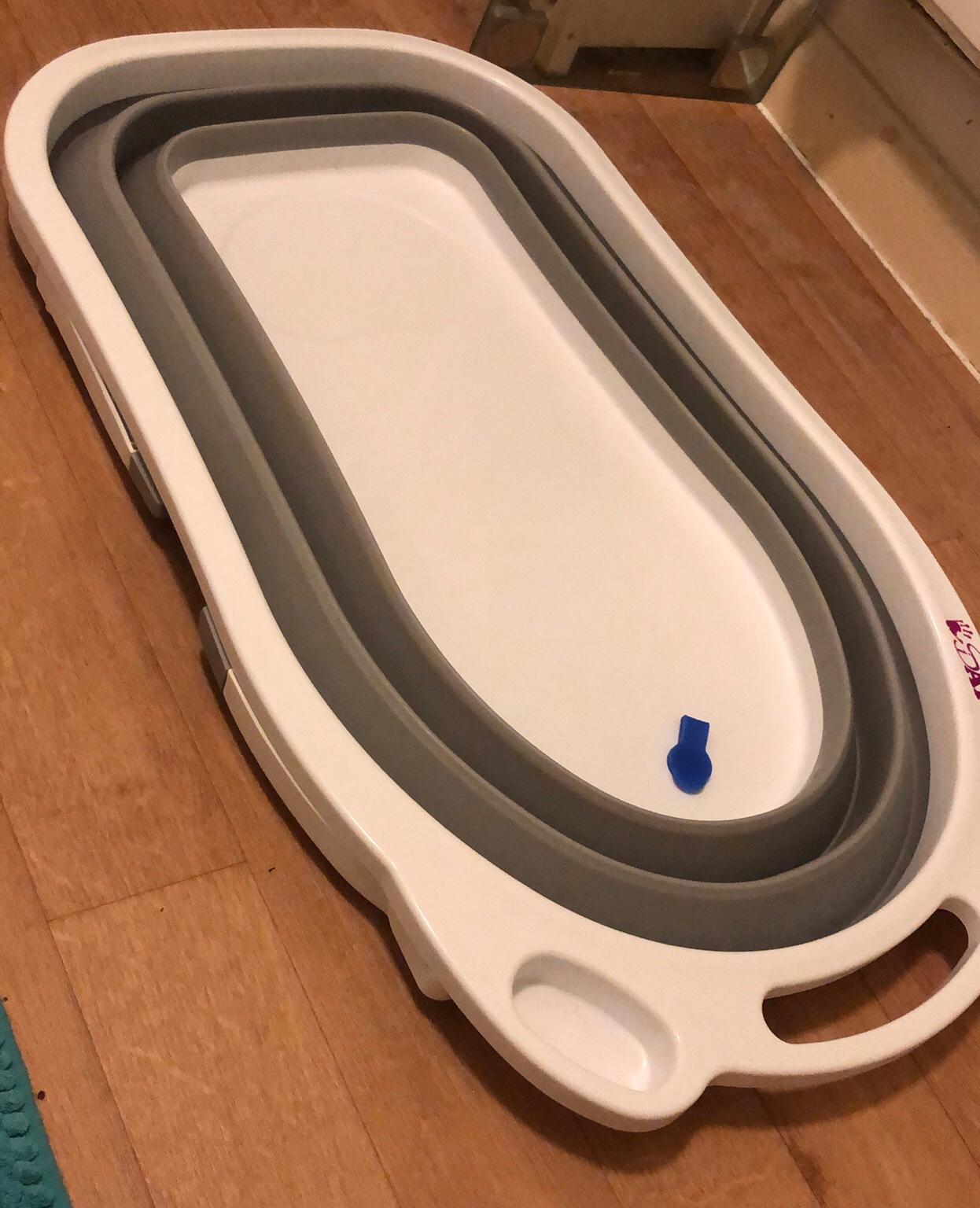 iSafe Flat Foldable Baby Bath (Grey) in Dartford for £3.00 for sale