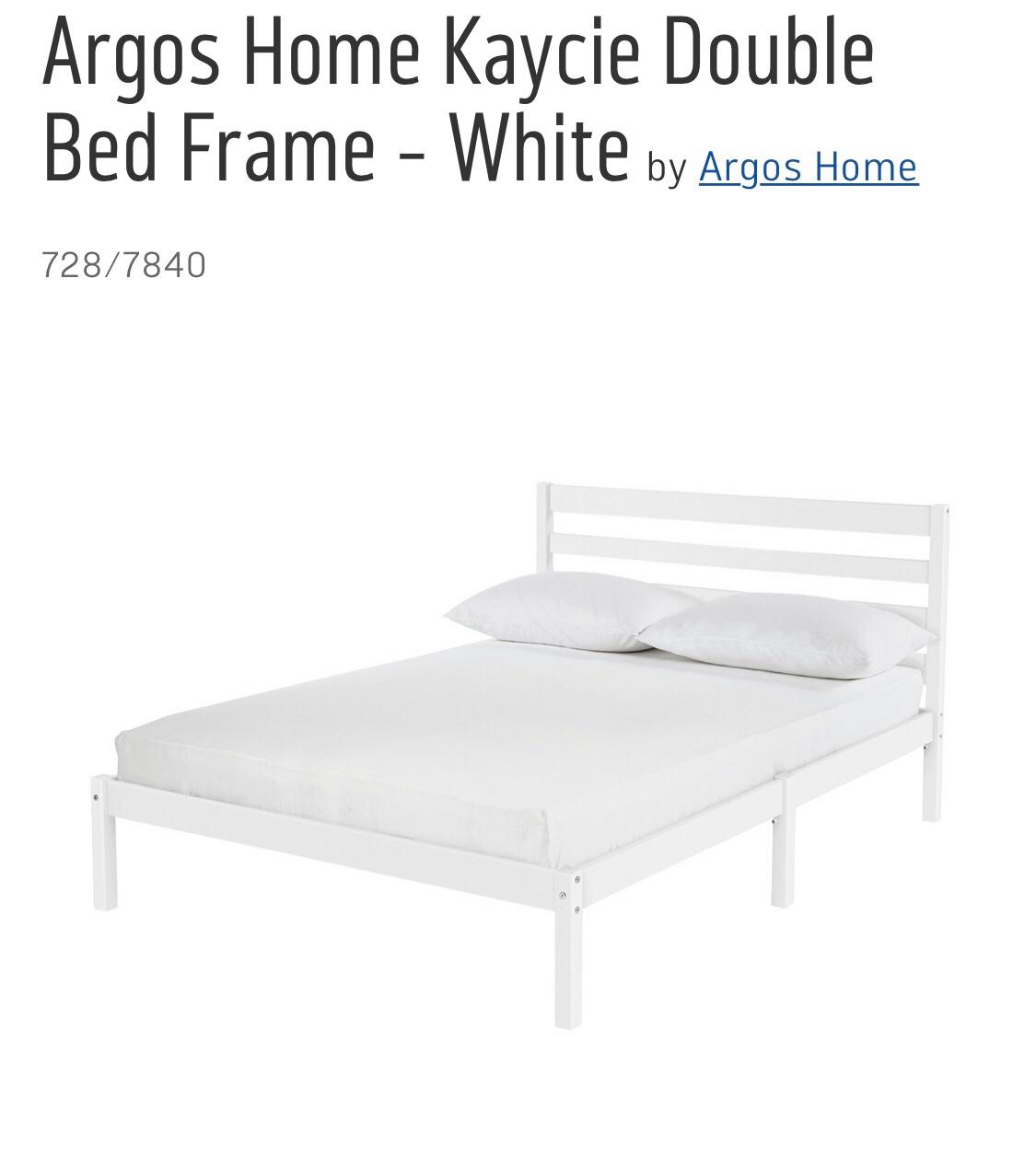 Double white bed frame in EN3 Enfield für £ 40,00 zum Verkauf Shpock AT