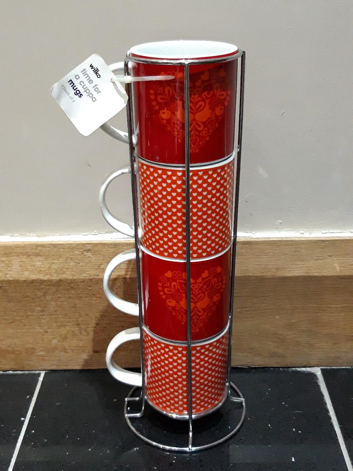 Wilko 4 Heart Mug Cup Tree Holder Stand NEW in CV10 North Warwickshire