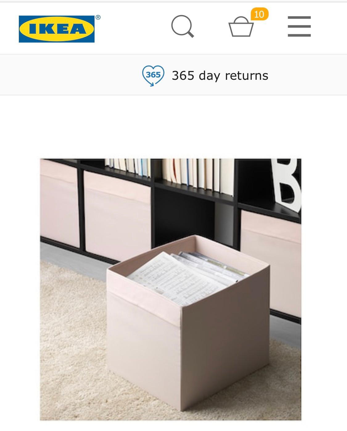 8x Ikea Drona Pale Pink boxes for Kallax BNWT in London Borough of