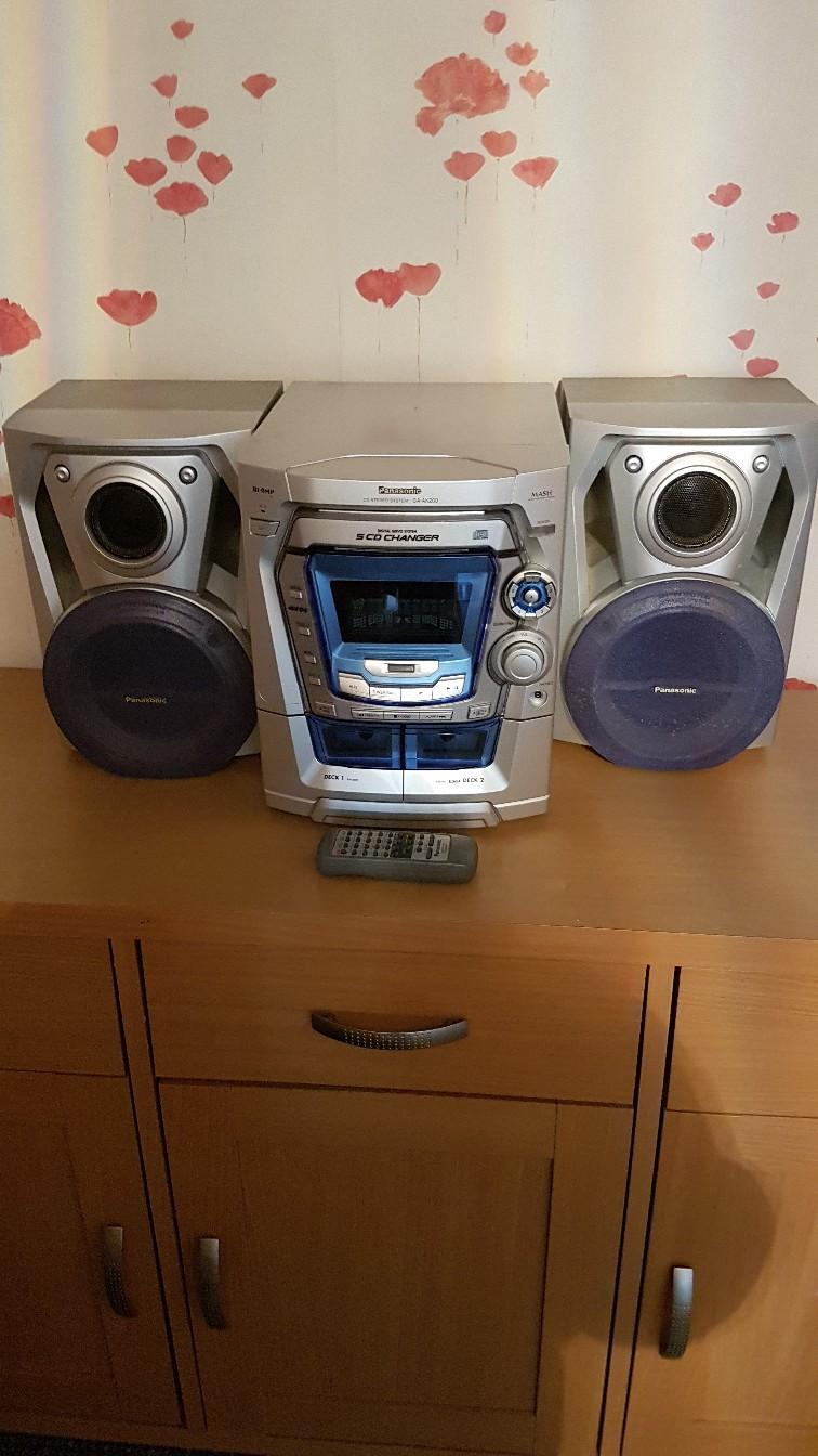 Panasonic 5 CD Changer Stereo System in CF39 Tonyrefail for £45.00 for