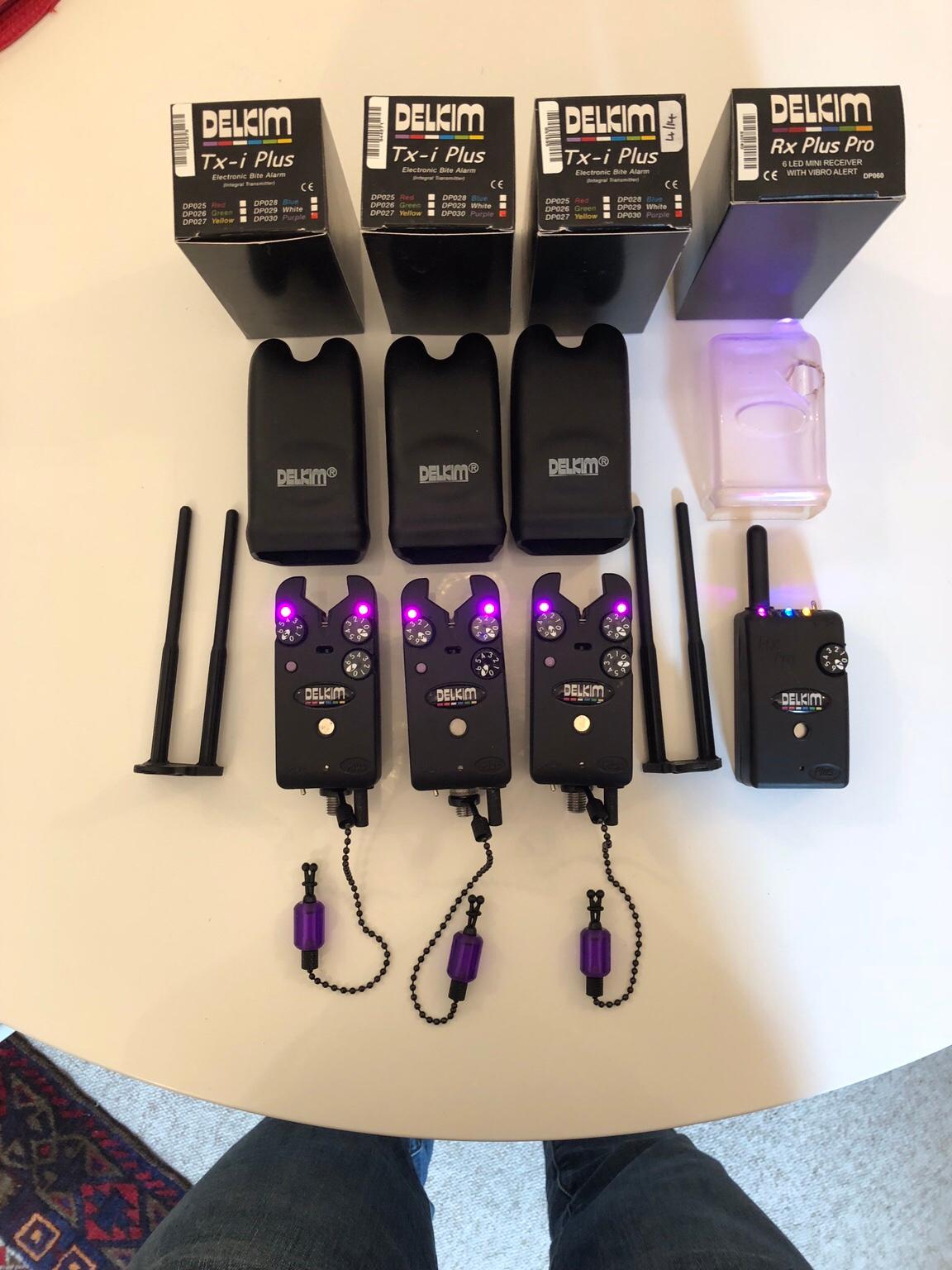 Set of 3 delkim txi bite alarms and receiver in ME16 Maidstone for £330