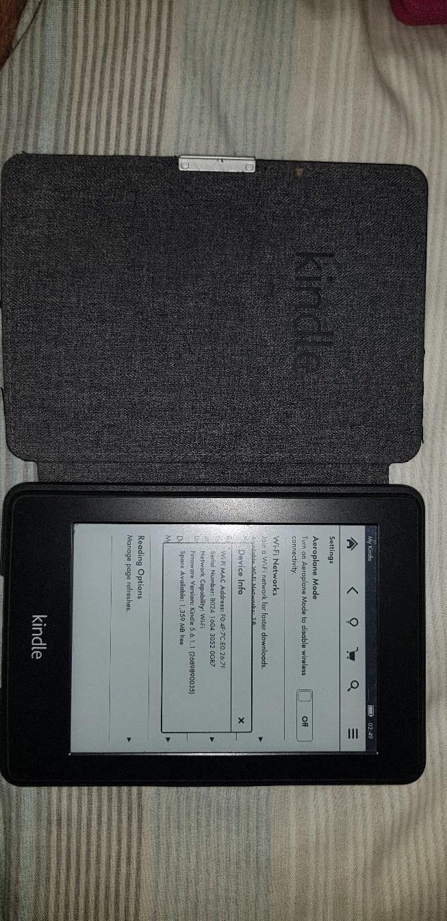 Kindle paperwhite (2012) 1st generation B024 in RG29 Hart for £30.00