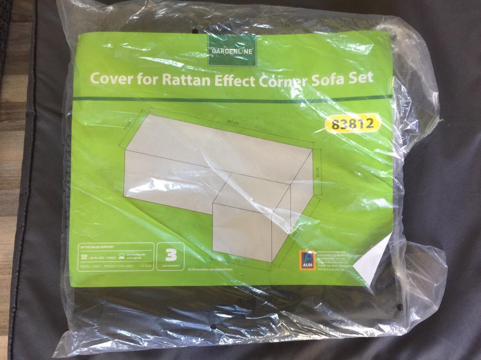 Aldi Grey Rattan Effect Corner Sofa in B79 Tamworth for £100.00 for