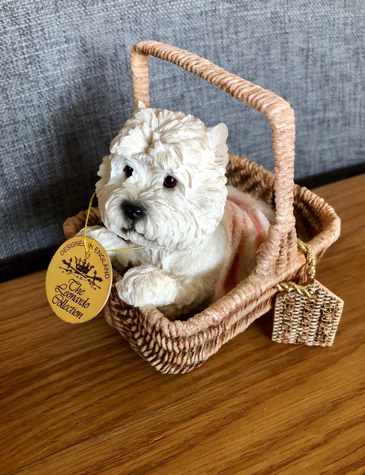 NEW Westie Dog in Basket Leonardo Collection in Ashfield for £8.00 for