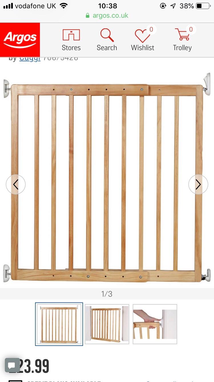 Cuggl wooden extendable baby gates in N3 London for £10.00 for sale