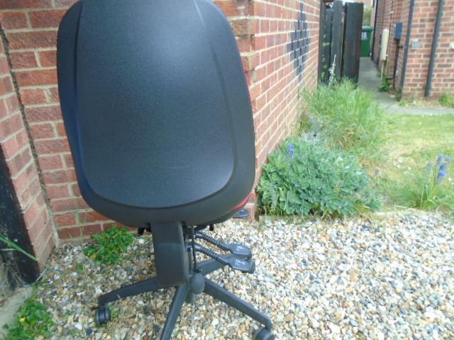 Red office typist chair with lumbar support in PE2 Peterborough for £25