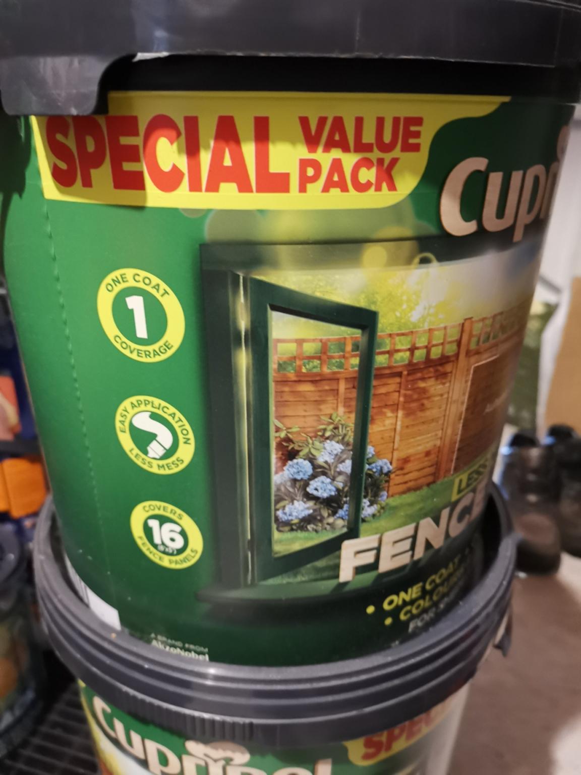 Cuprinol fence paint Autumn Gold in OL6 Tameside for £40.00 for sale