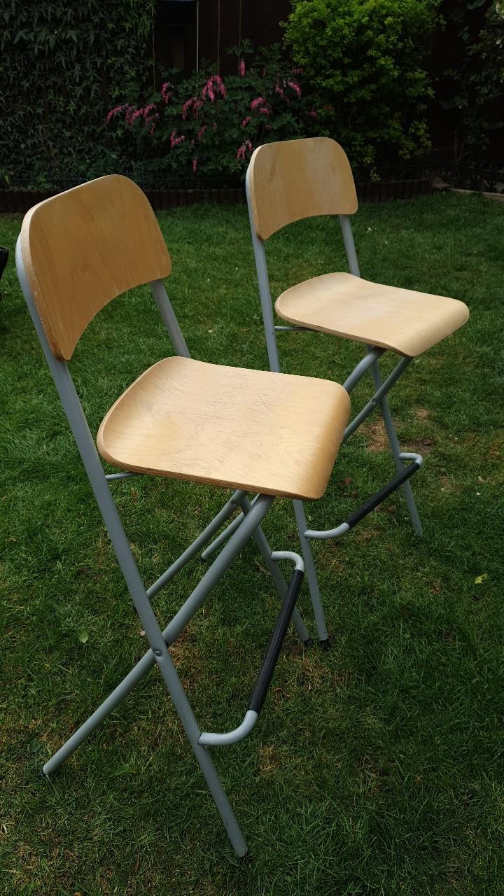 folding bar stools in NN18 Corby for £5.00 for sale Shpock