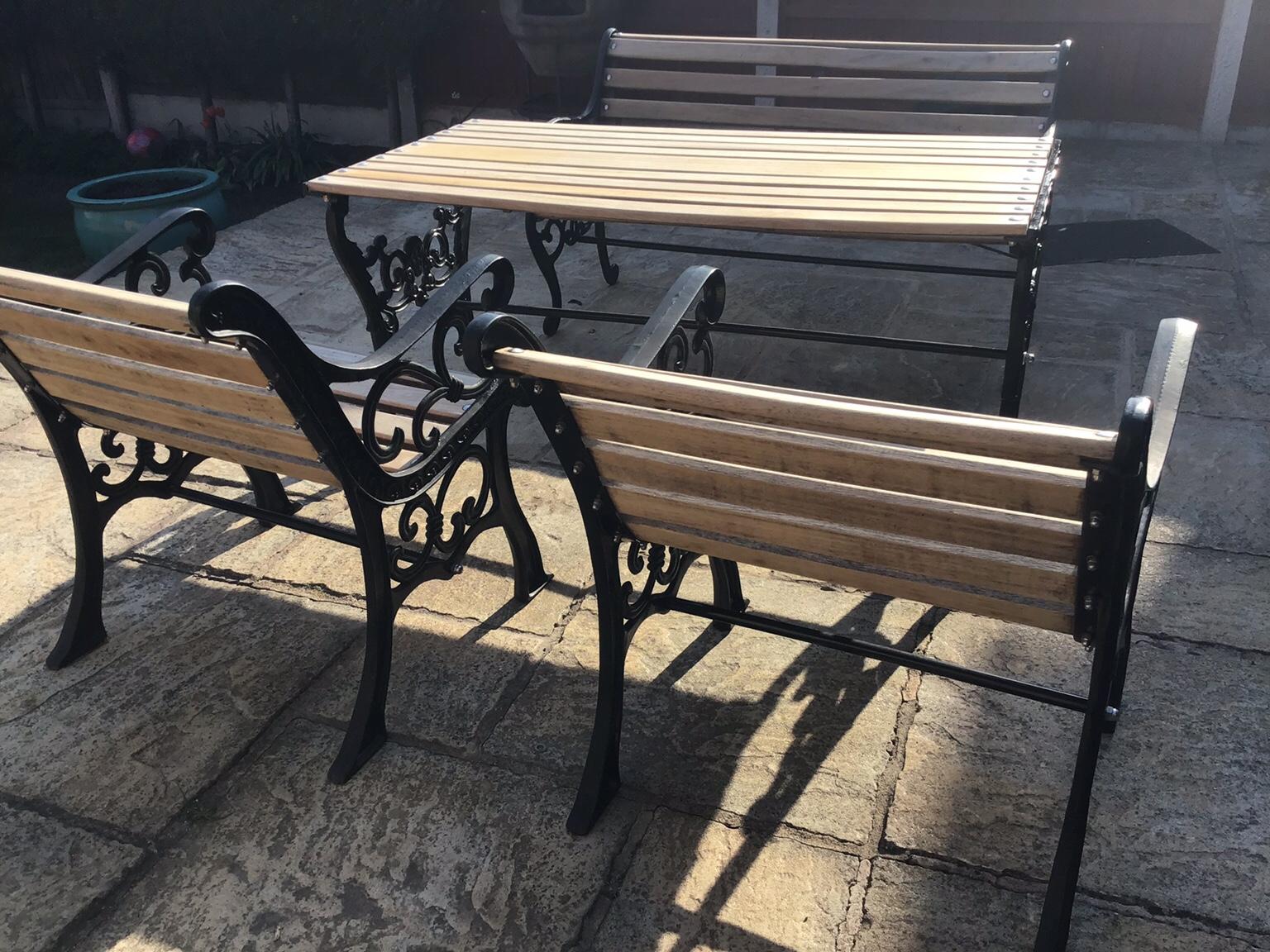 Refurbished cast iron garden furniture set in Manchester for £400.00