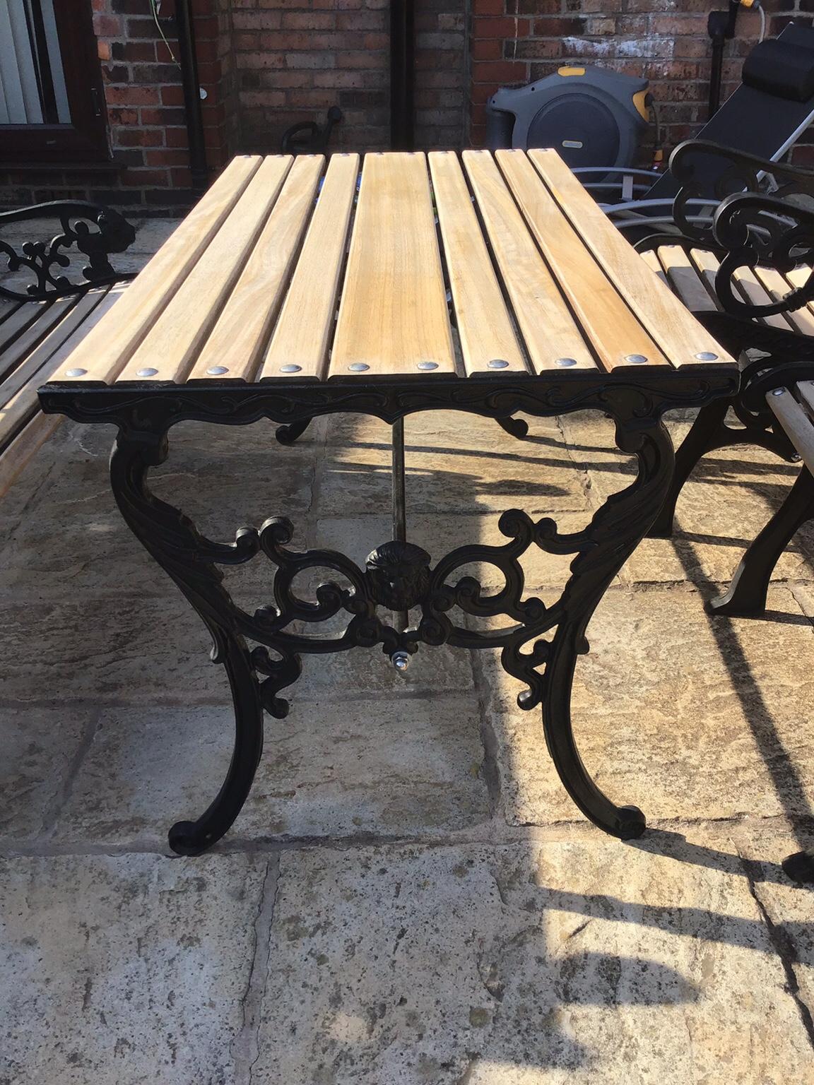 Refurbished cast iron garden furniture set in Manchester for £400.00