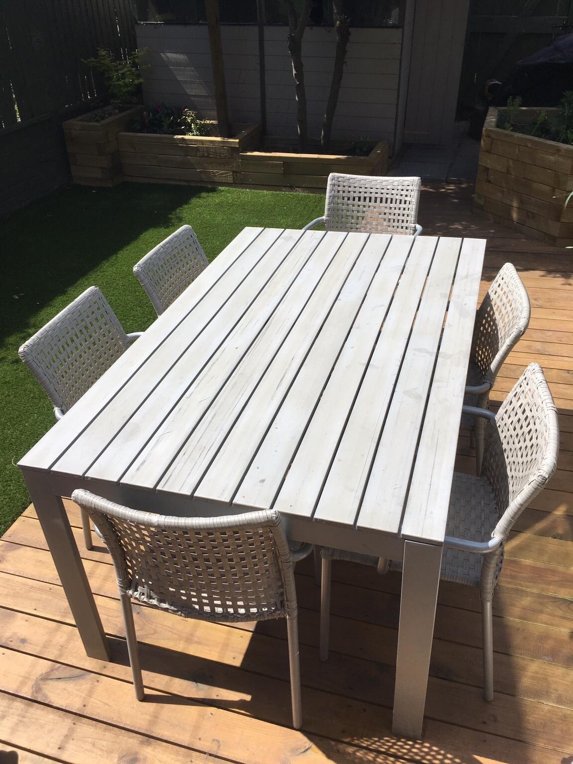 Ikea Falster Garden Dining Table & 6 Chairs in CR4 London für 220,00 £ zum Verkauf Shpock DE