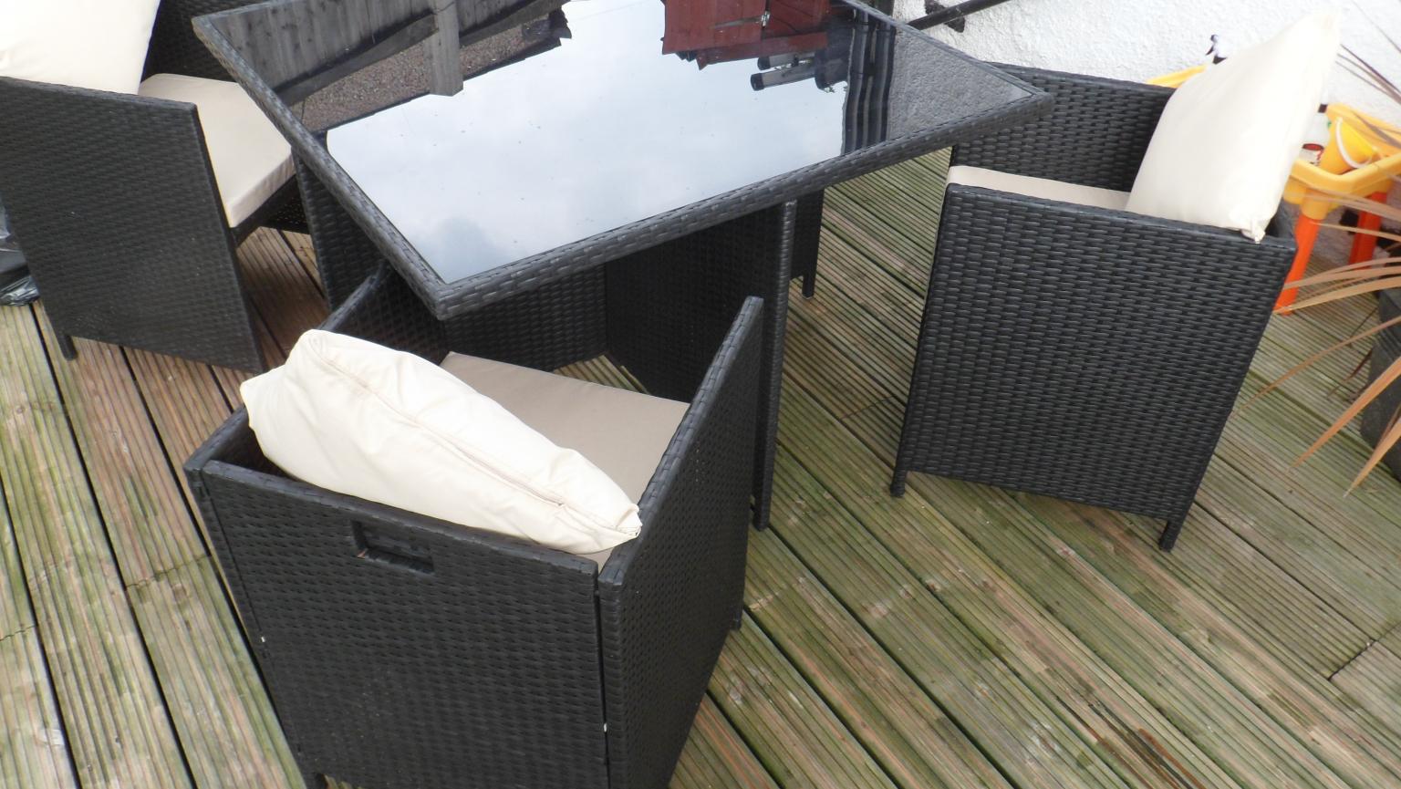 Argos Cube 4 Seater Rattan Effect Patio Set in SE18 Royal Borough of