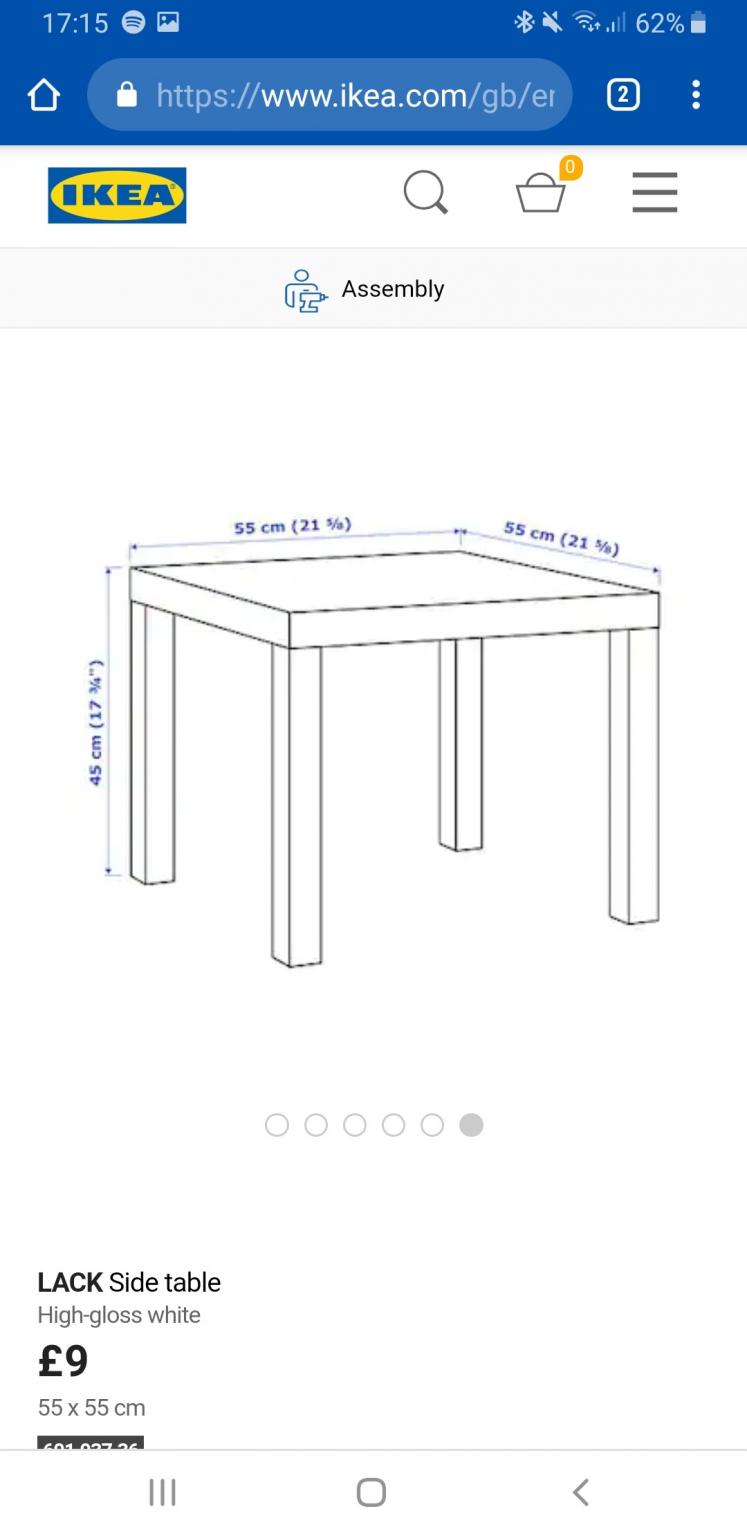 IKEA side table /coffee table white in E10 London für 2,00 £ zum