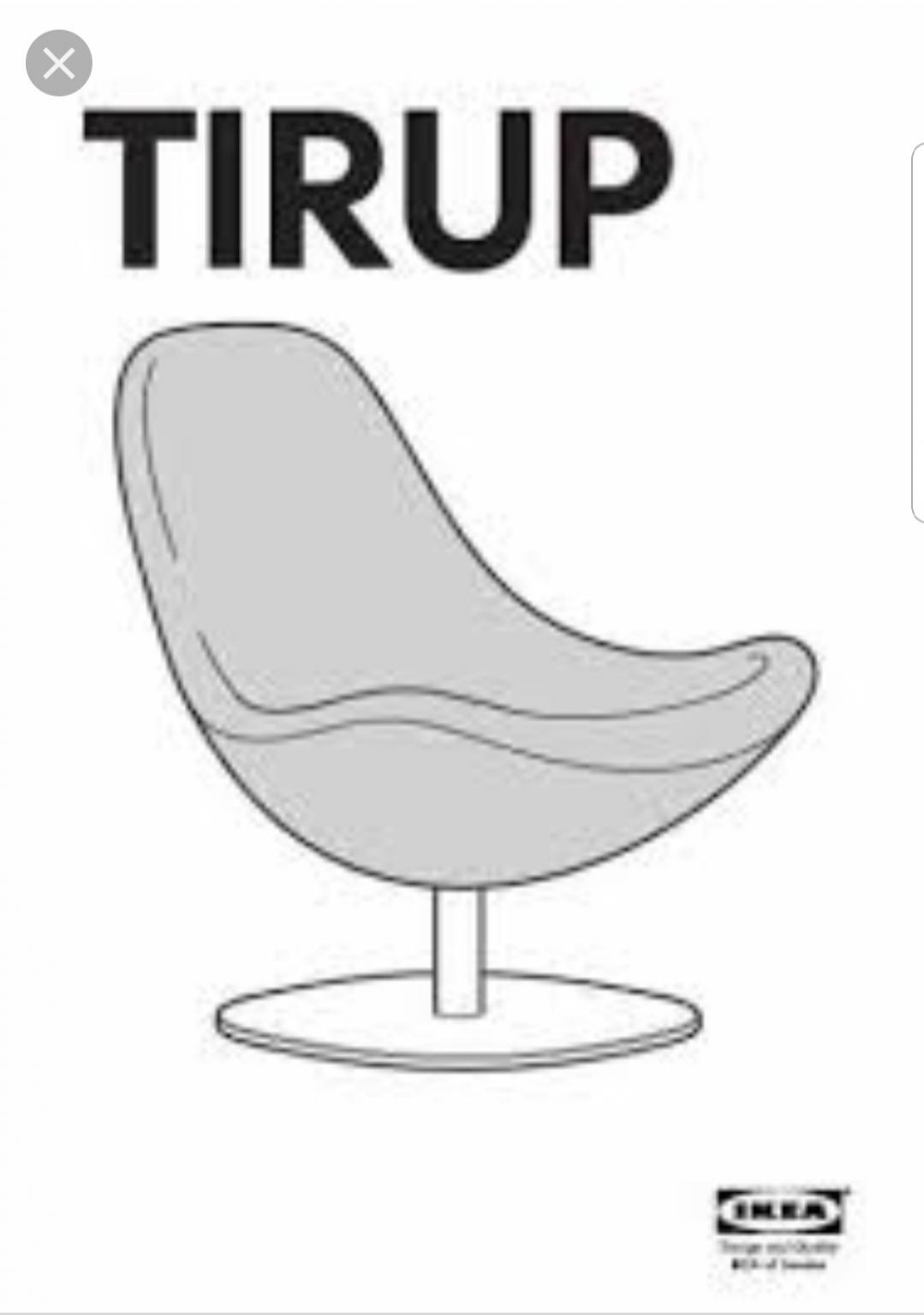 Ikea Tirup swivel chair white in E8 London for £150.00 for sale Shpock