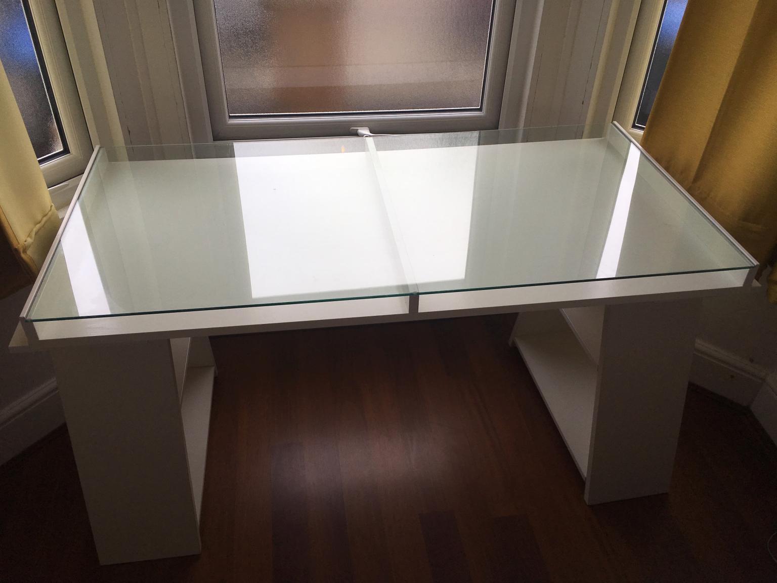 Ikea Glass Top Desk in NW6 Brent for £35.00 for sale Shpock
