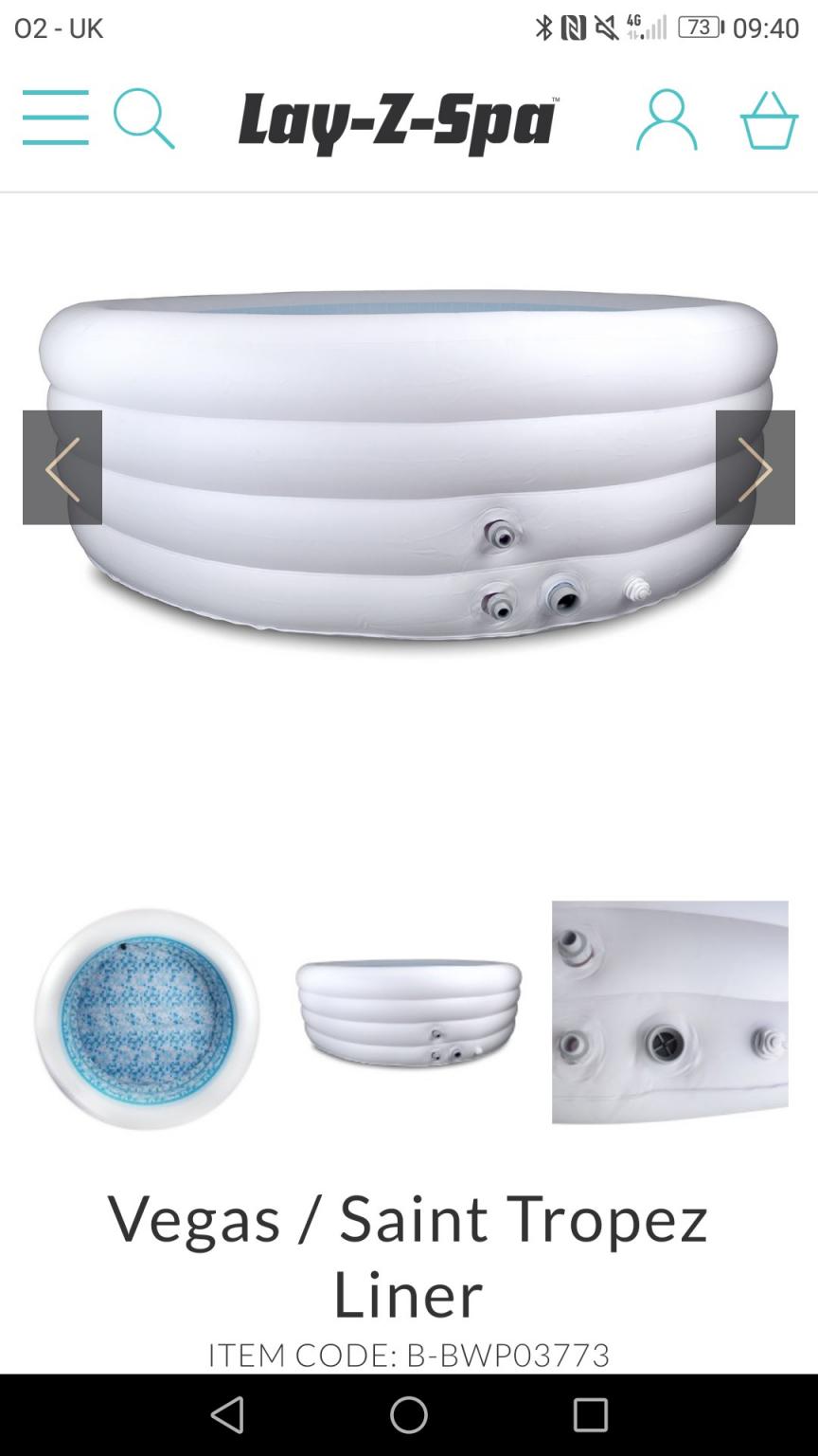 LAY Z SPA VEGAS / ST TROPEZ HOT TUB LINER NEW in WA7 Runcorn für 160,00