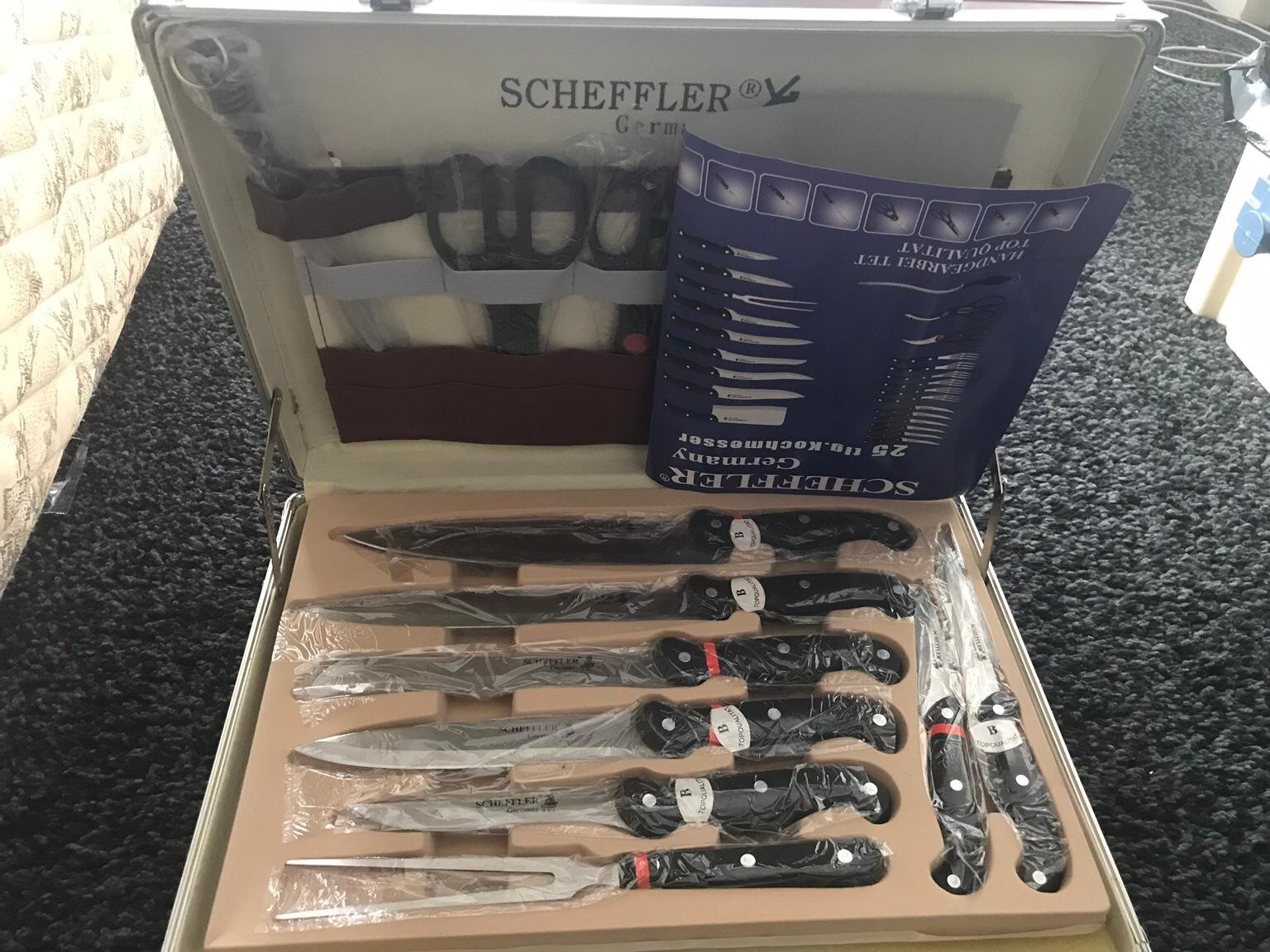 Scheffler Germany knife set briefcase in E12 London for £50.00 for sale