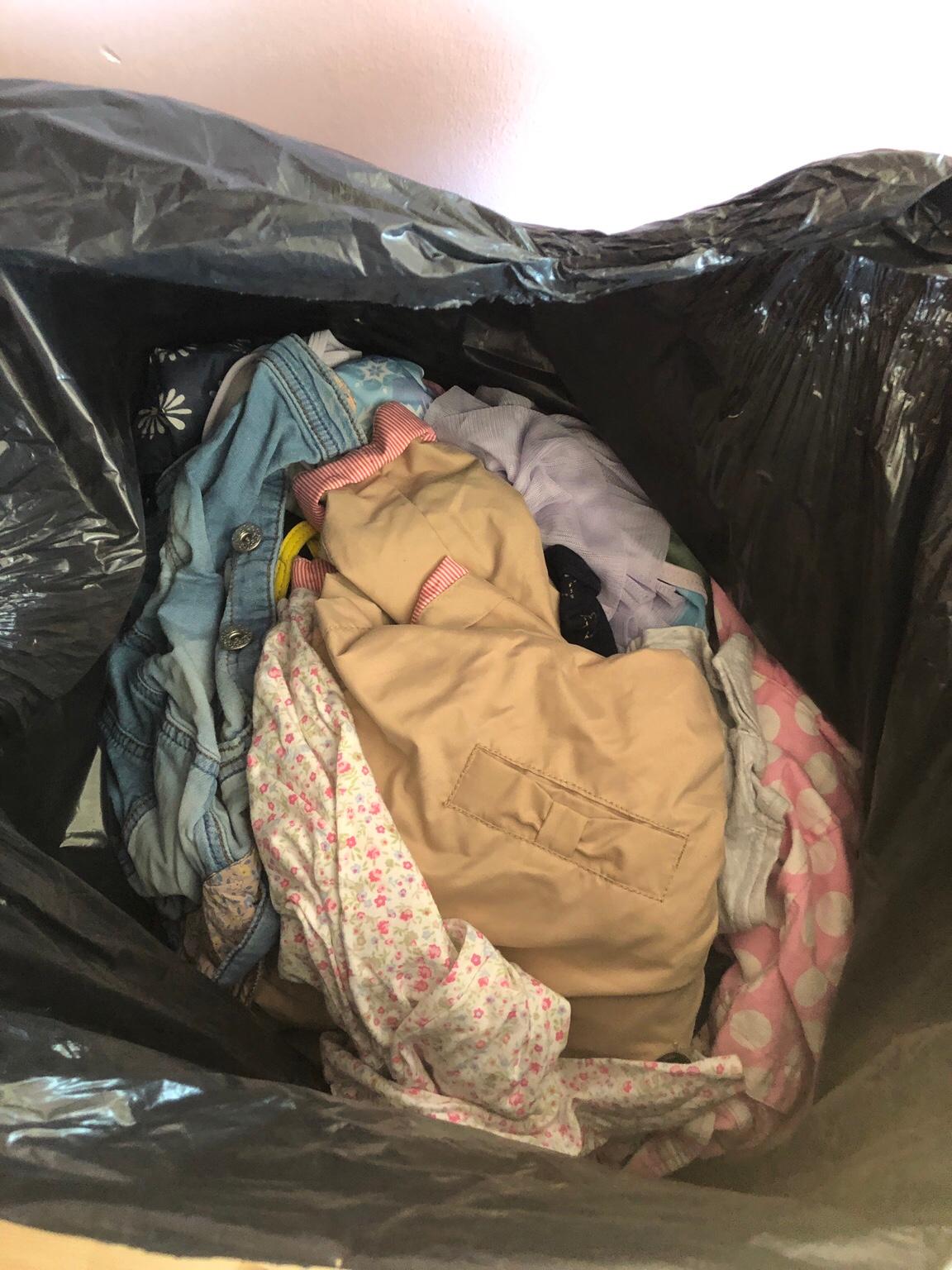 HUGE BIN BAG FULL of BABY GIRLS CLOTHES in Culcheth for £25.00 for sale