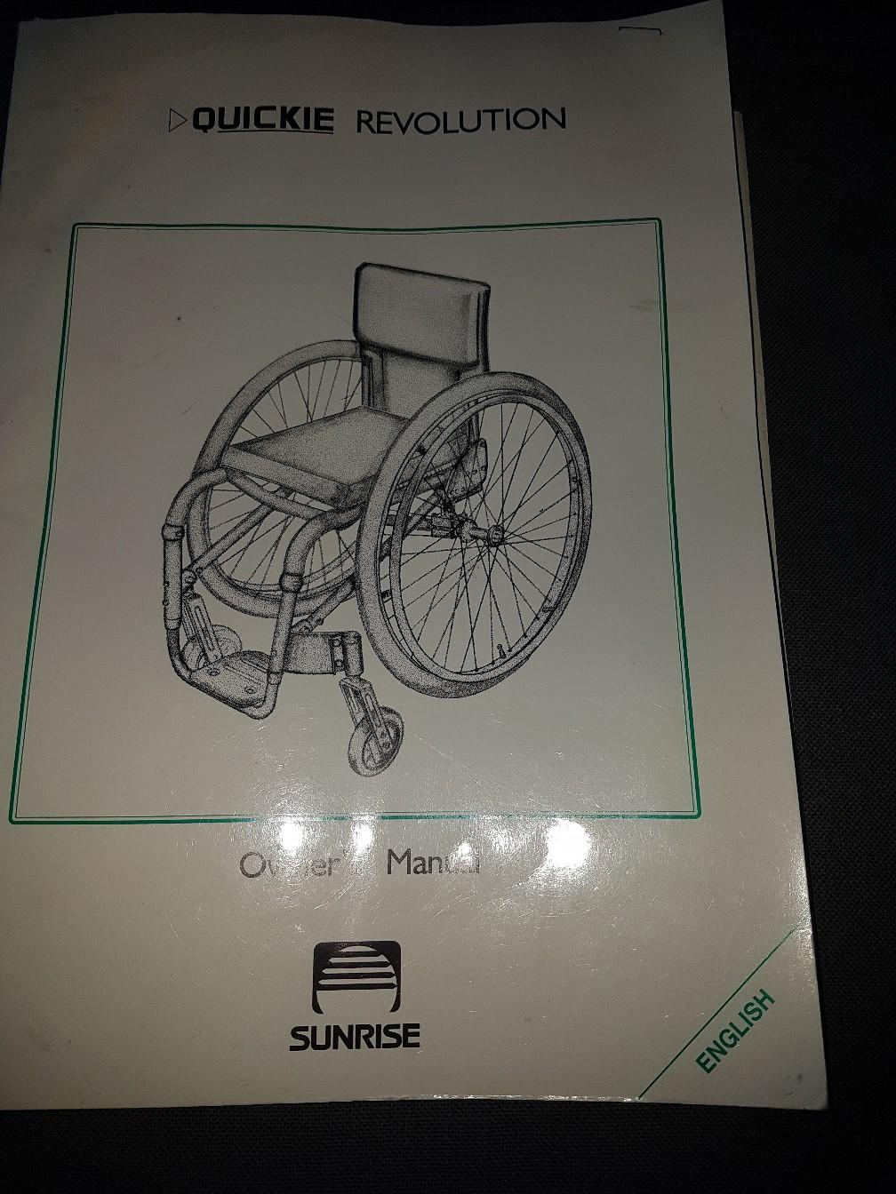 Quickie Revolution self propelled wheelchair in B36 Birmingham for £40.