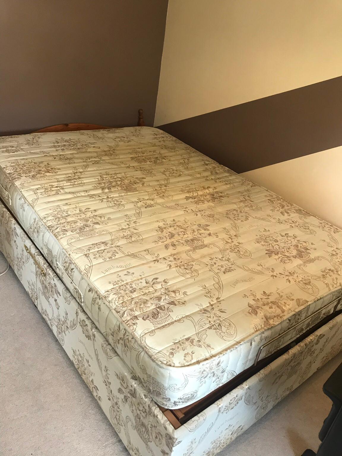 Lumbamatic Double Electric Bed with Remote in LE18 Leicester for £150.