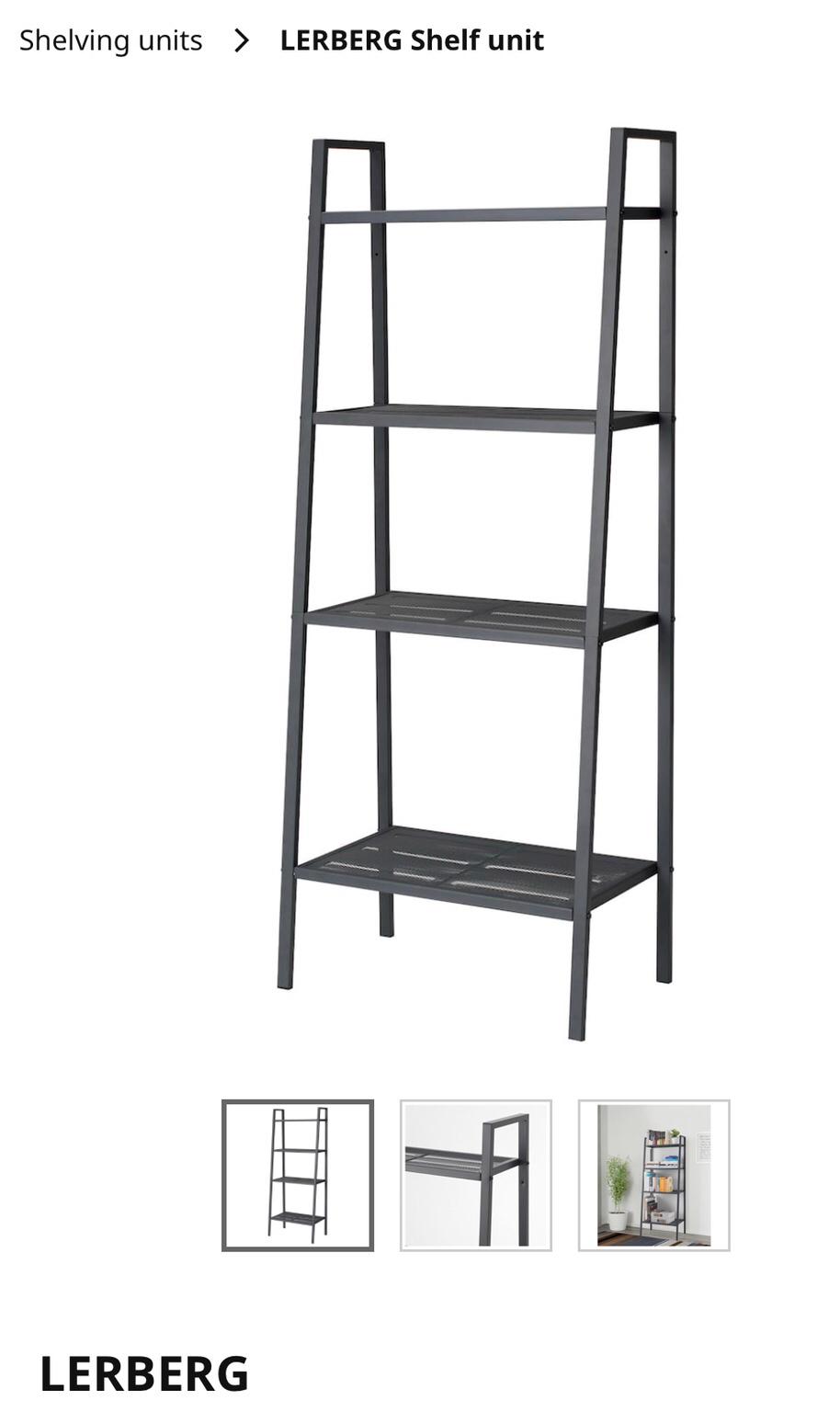 Ikea Lerberg metal shelving shelves unit in SE17 London for £15.00 for