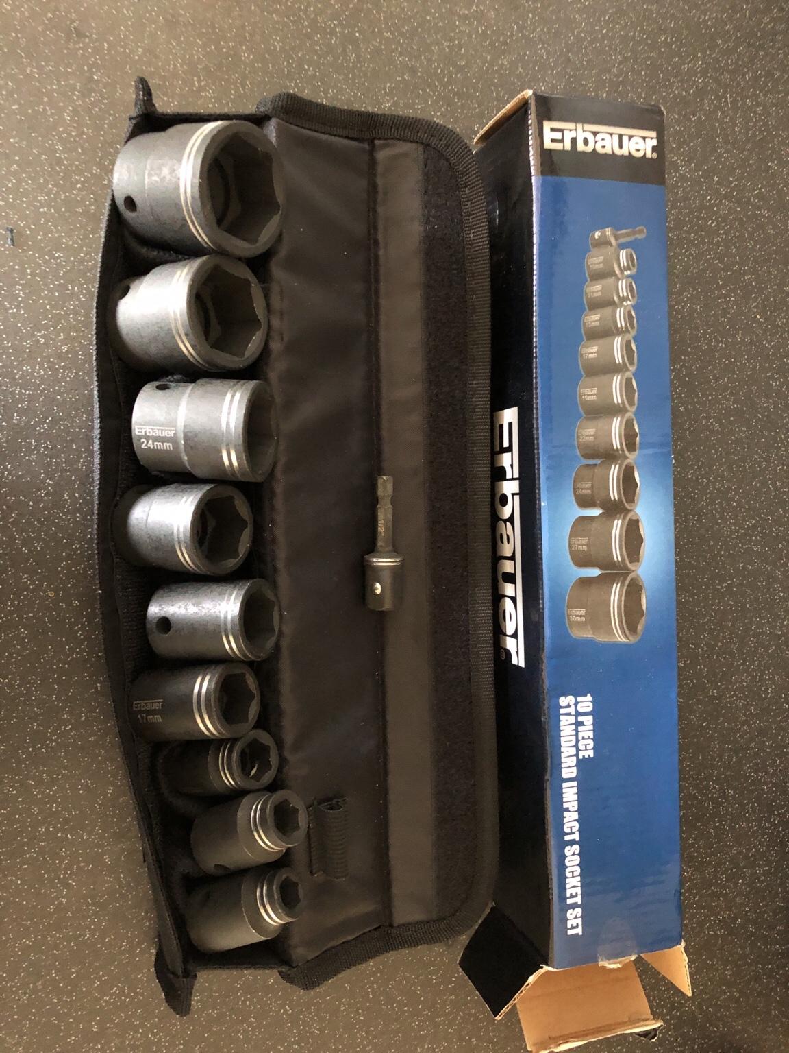Erbauer 10 piece standard impact socket set in B63 Dudley für £ 15,00