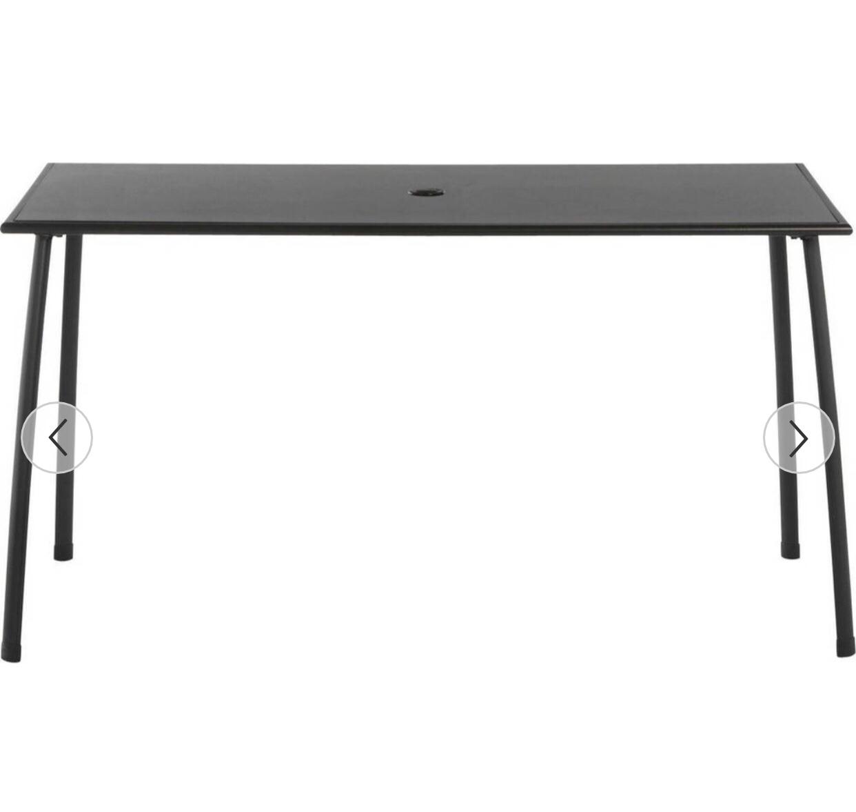 6 Seater Metal Patio Set Black in Potton für 150,00 £ zum Verkauf