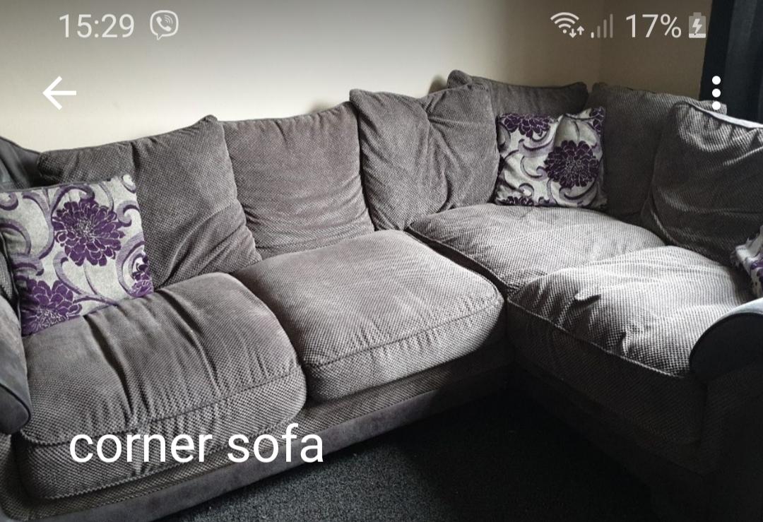 grey corner sofa in B79 Tamworth for £100.00 for sale Shpock
