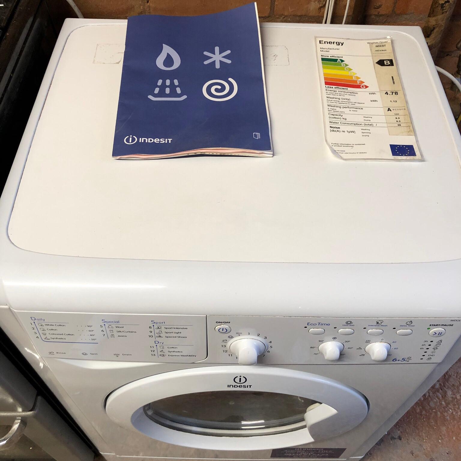 Indesit Washer Dryer 56KG IEDC6125 White in B14 Birmingham for £135.00