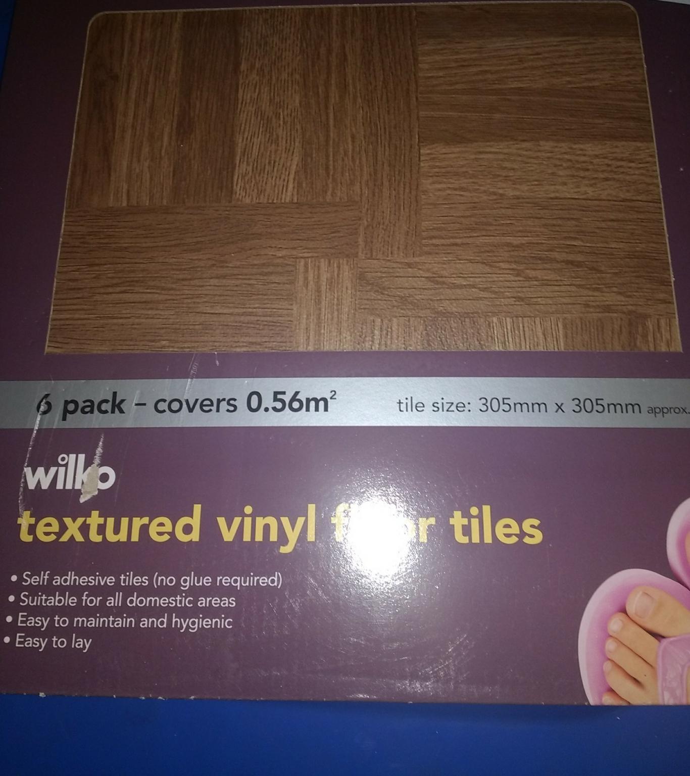 6 packs wilko self adhesive vinyl floor tiles in M24 Rochdale for £3.00 for sale Shpock