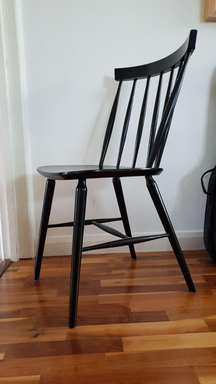 4 Habitat Black Talia Dining Chairs in NW3 London for £120.00 for sale