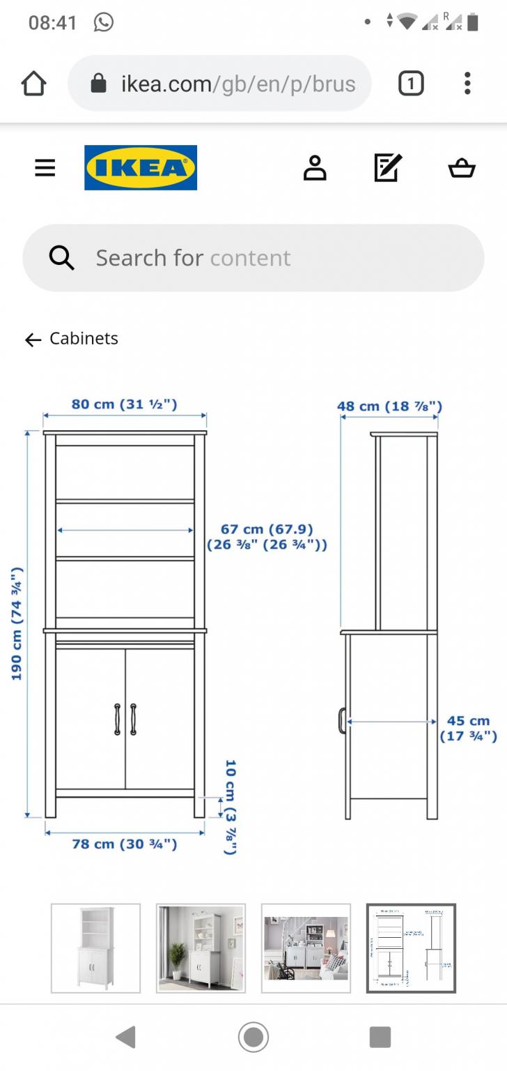 Ikea Brusali High with doors in SW4 London for £59.00 for sale