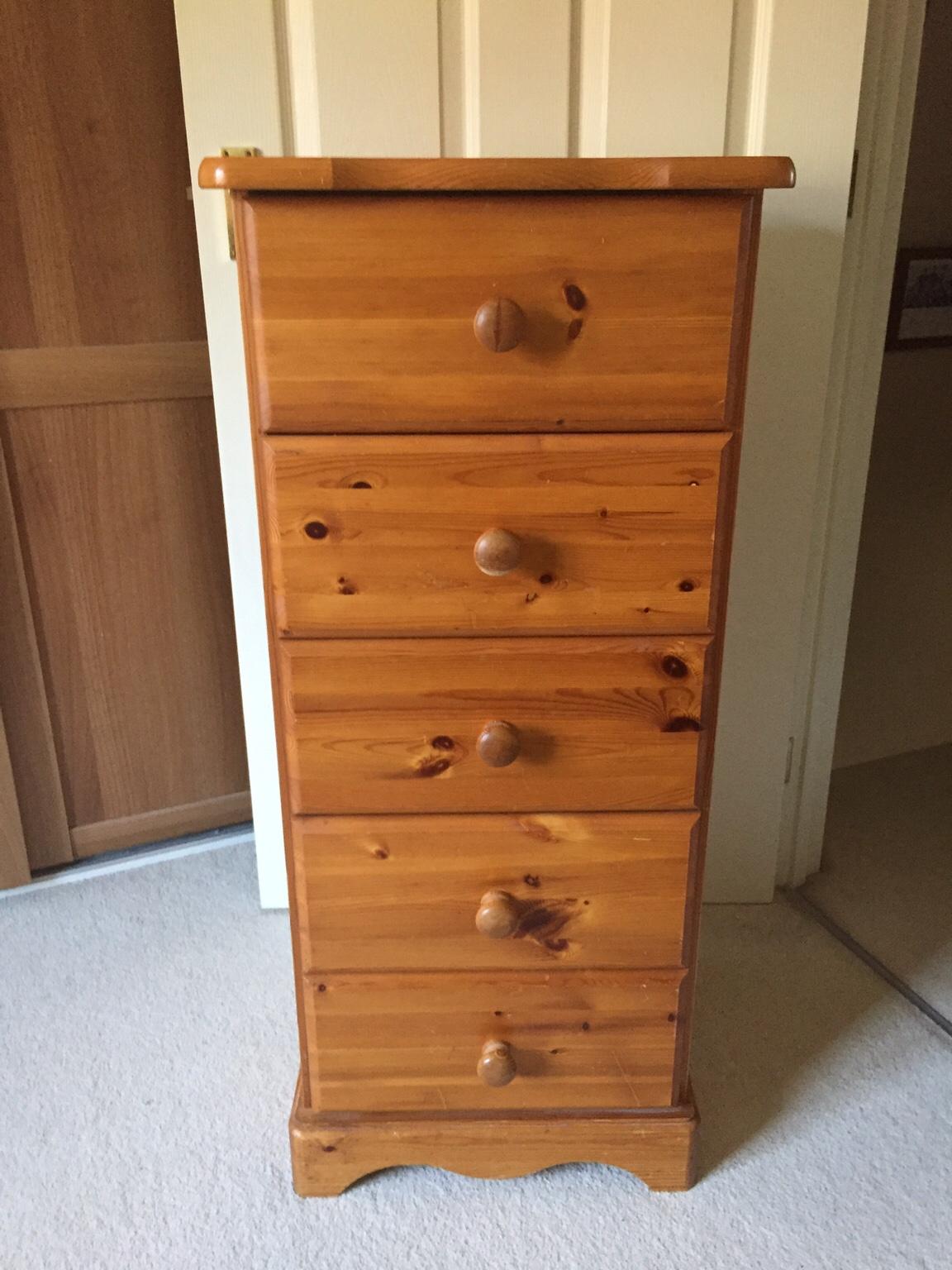 5 Draw Tall boy chest of drawers in B31 Birmingham for £42.00 for sale