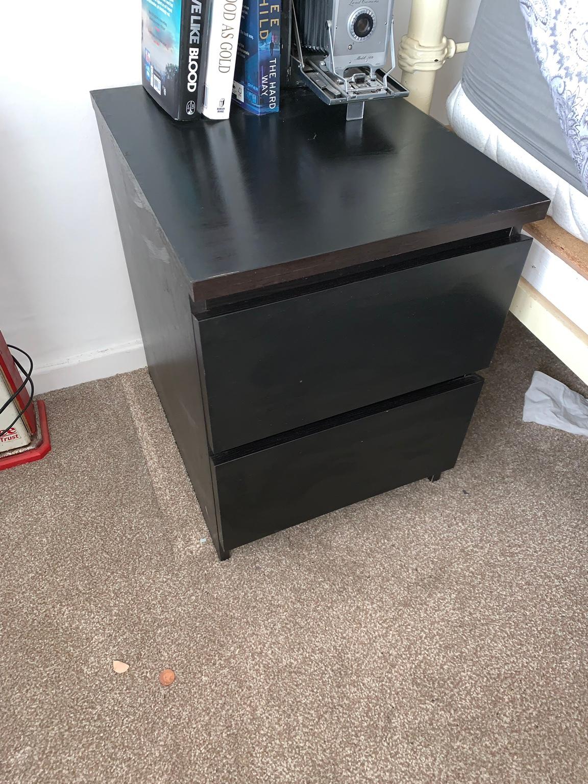 Ikea MALM bedside tables x 2 in CV9 Warwickshire for £40.00 for sale