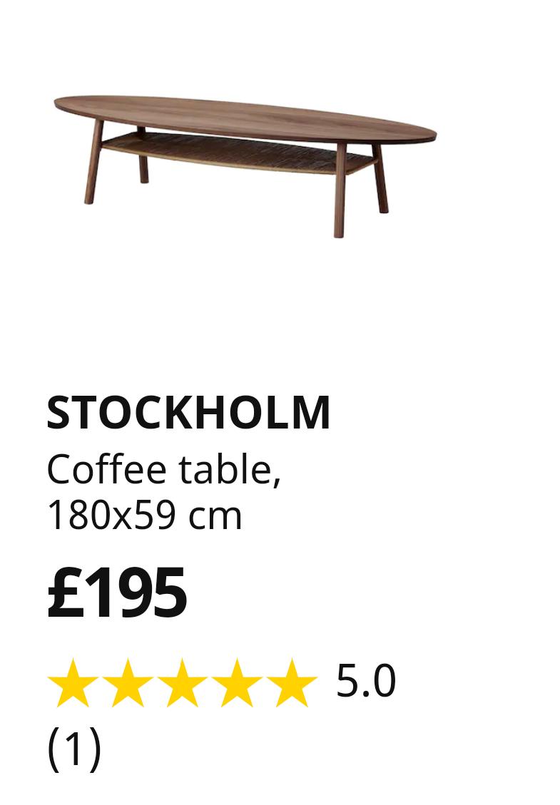 IKEA STOCKHOLM coffee table in Stockport for £140.00 for sale Shpock