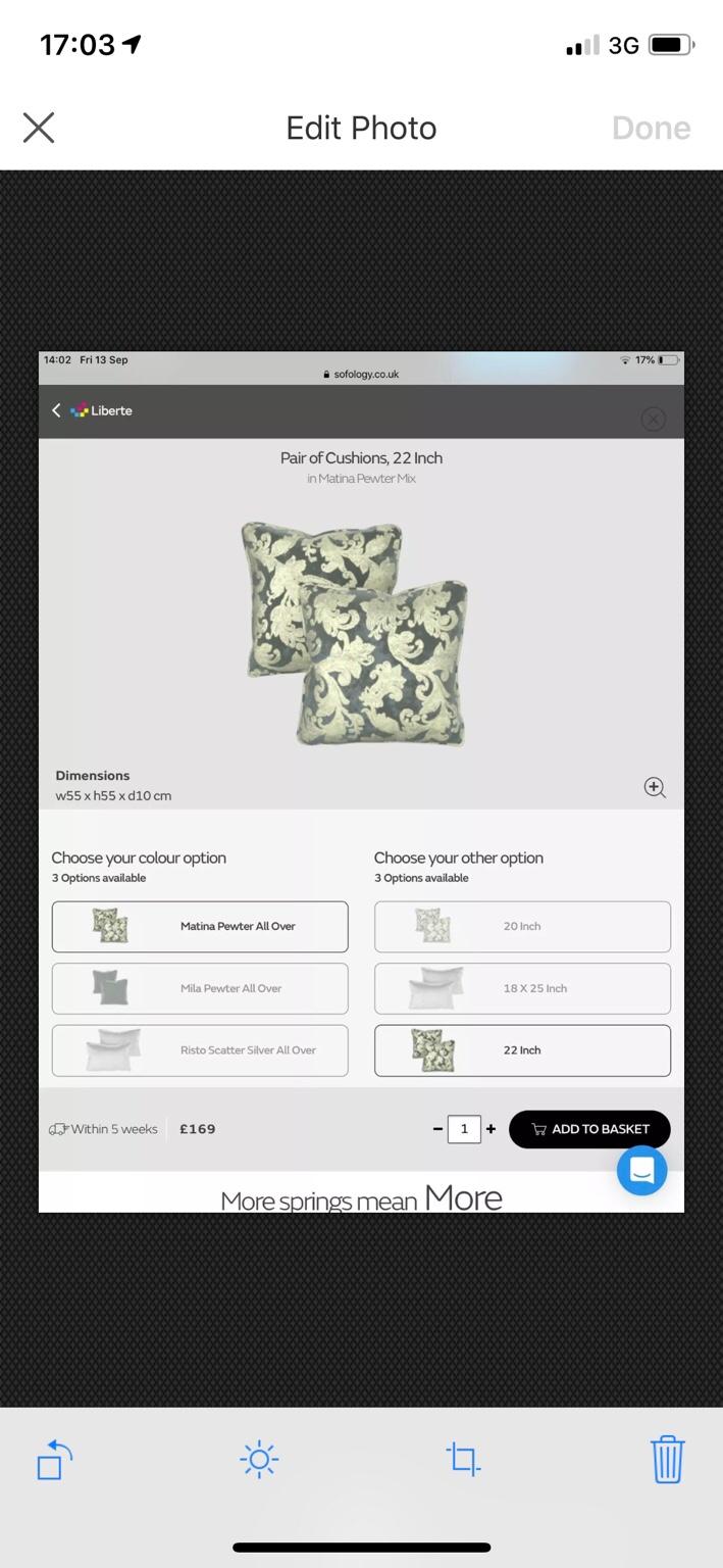 Liberte Sofology sofa 4 seater & love chair in PR5 Ribble for £1,450.00