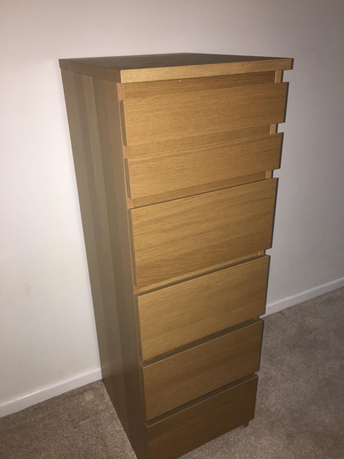 ikea tall malm drawers with mirror in BL8 Bury for £45.00 for sale Shpock