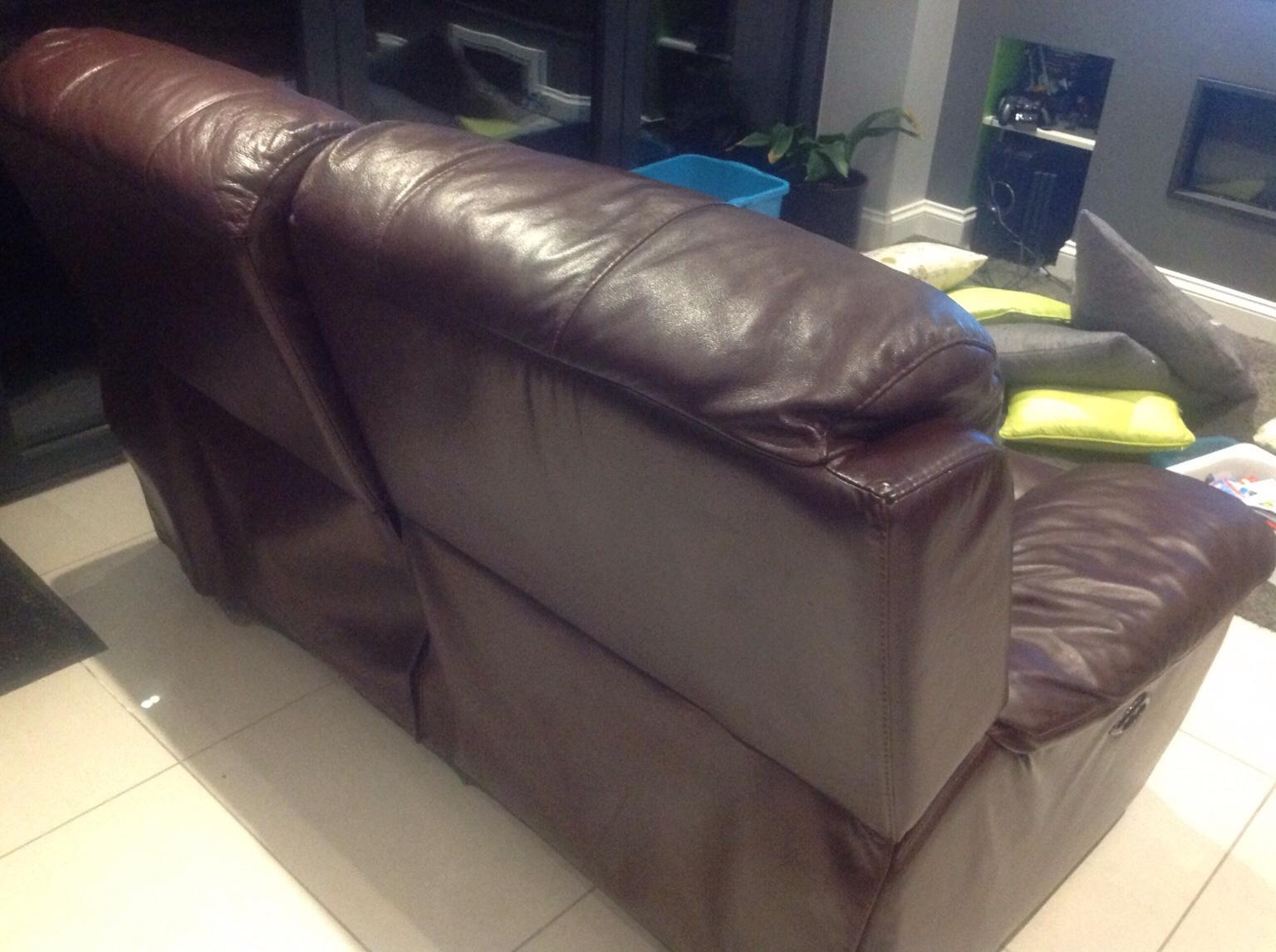 Brown Leather Sofa in WS11 Walsall für 50,00 £ zum Verkauf Shpock DE
