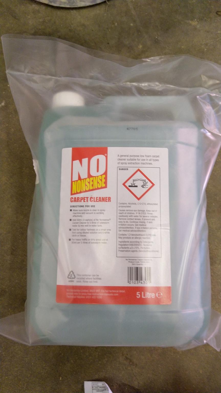 ScrewFix No Nonsense Carpet Cleaner 5Ltr in NN3 Northampton for £5.00